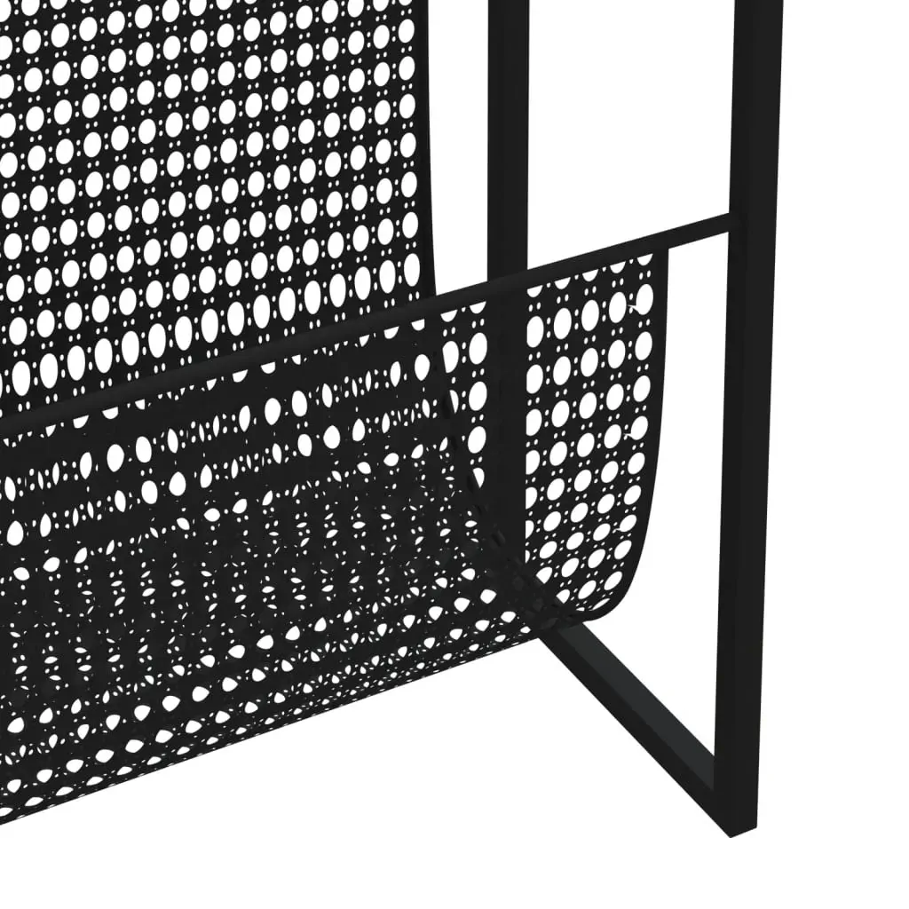 Magazine Rack Black 35x15x45 cm Steel Price