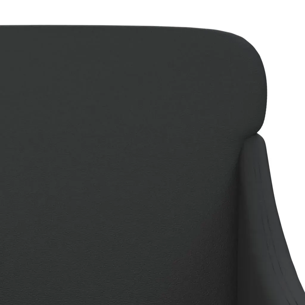 Bench Black 110x76x80 cm Faux Leather Price