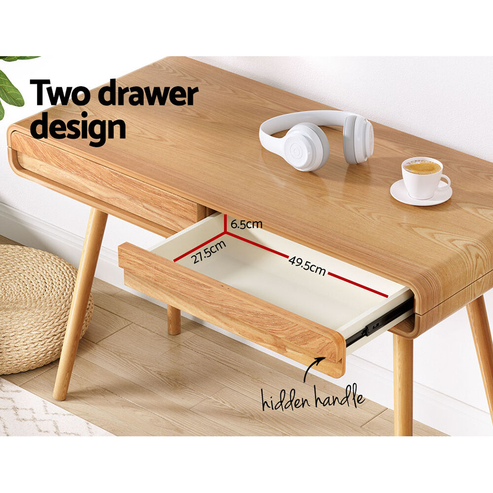 Computer Desk Drawer Natural Wood 100CM Price