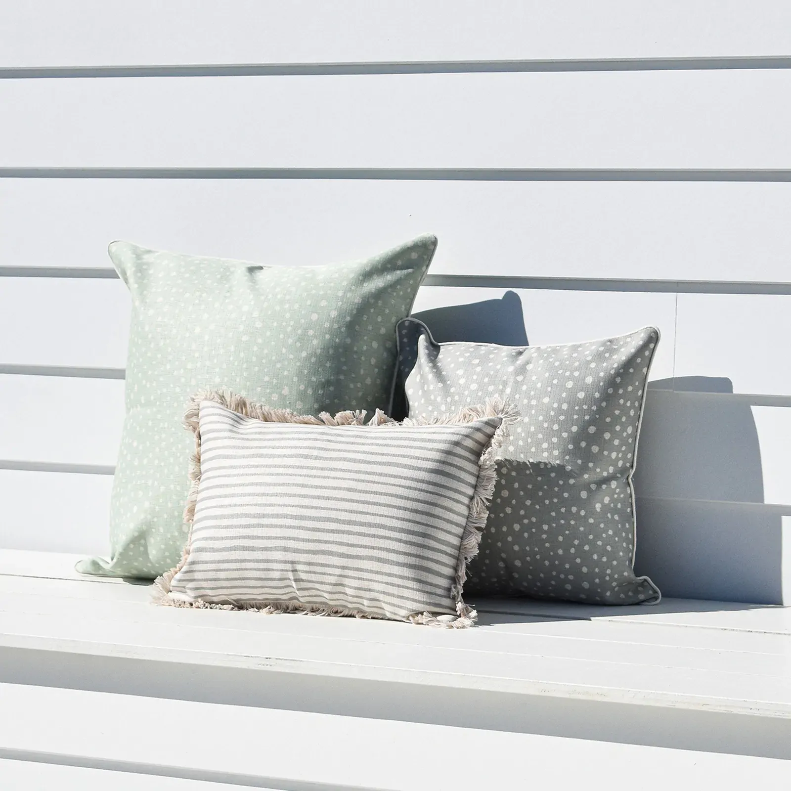 Cushion Cover-Coastal Fringe-Paint Stripes Smoke Price