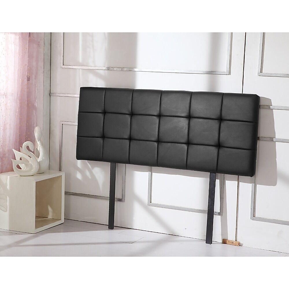 PU Leather Single Bed Deluxe Headboard Bedhead - Black Price