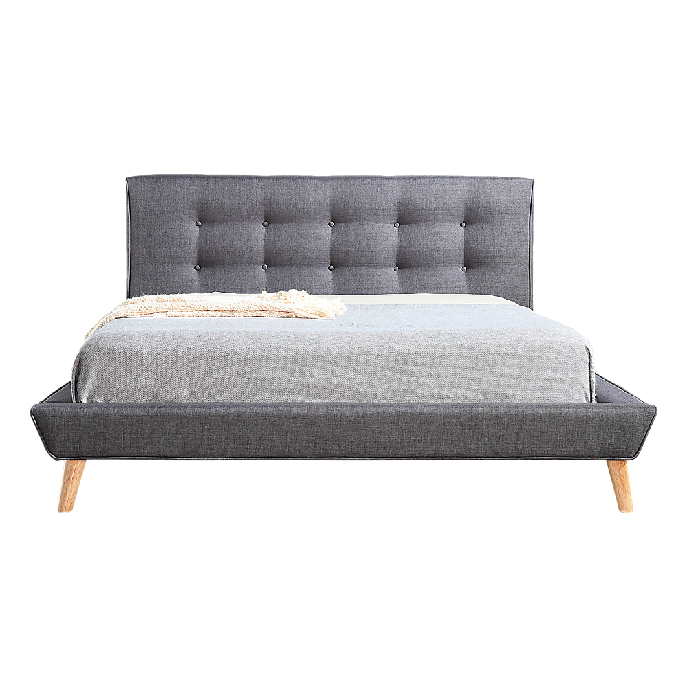 Parilla Fabric Deluxe Bed Frame Grey Price