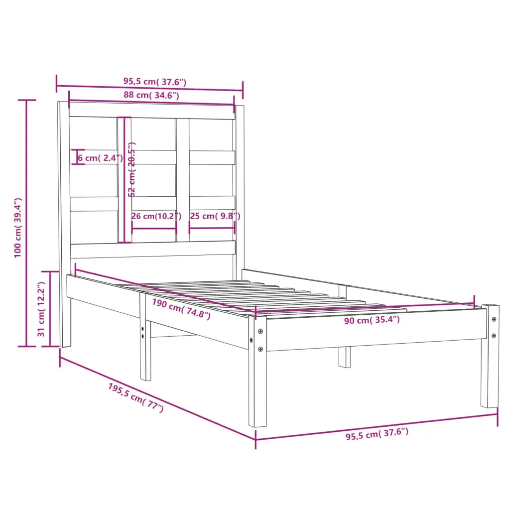 Air Bed Frame Solid Wood Price