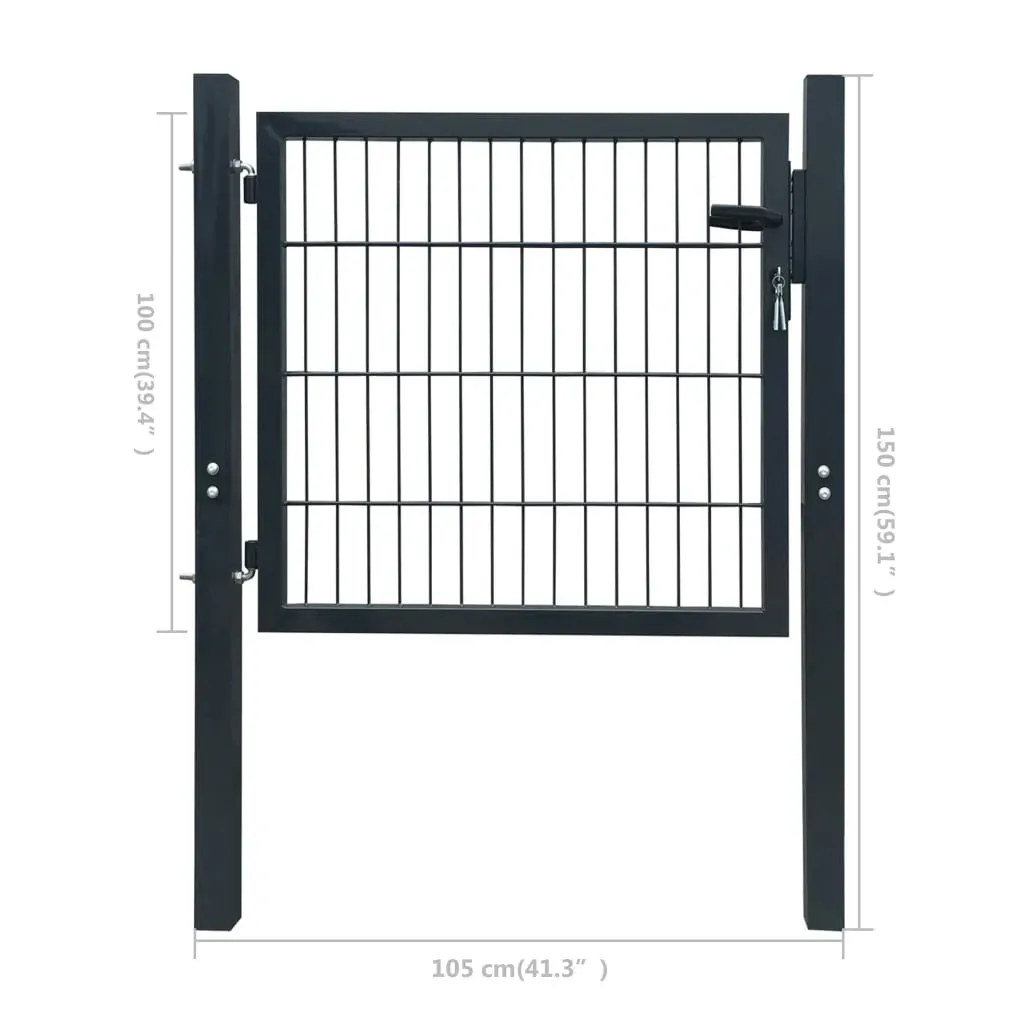 Fence Gate Steel 105x150 cm Price