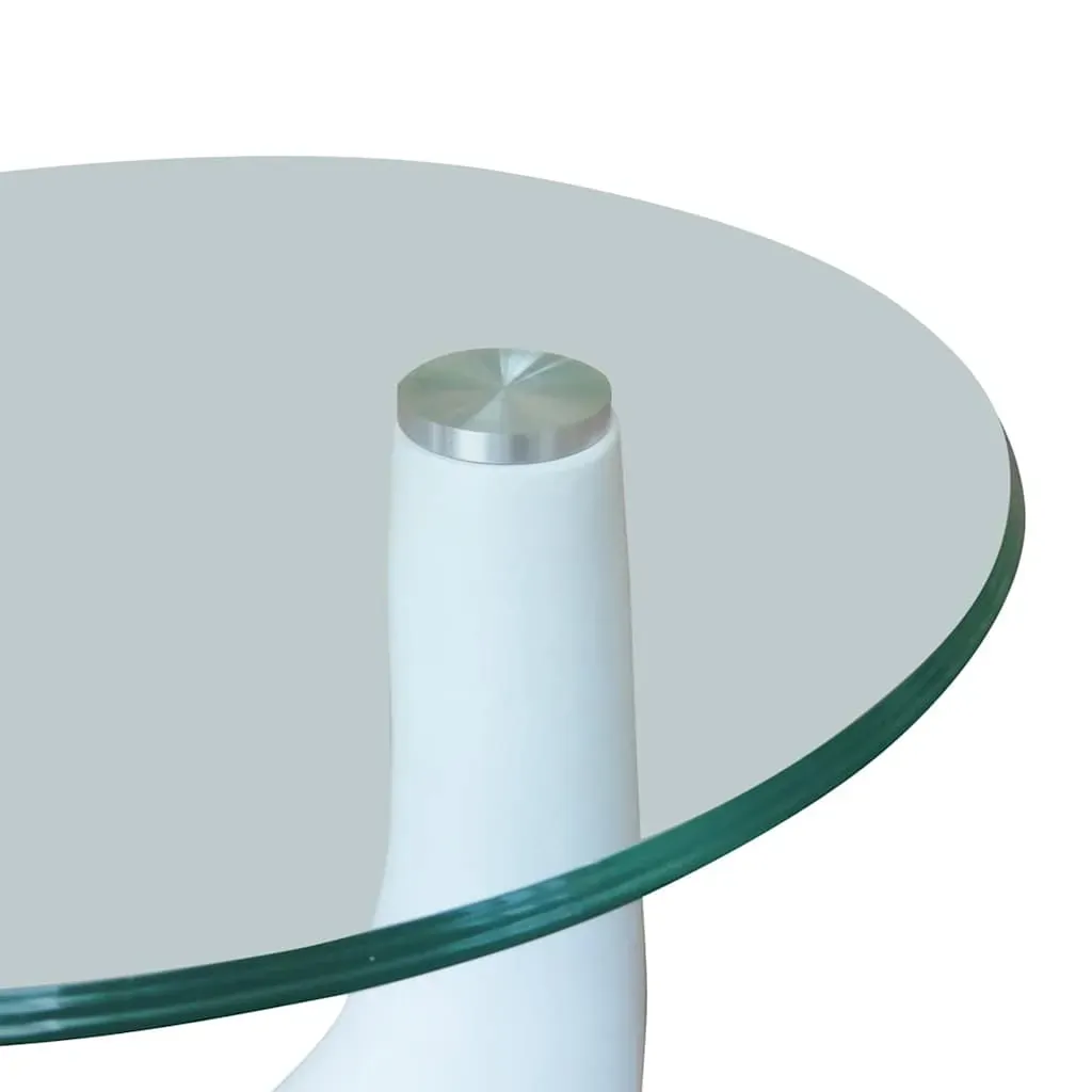 Coffee Table with Round Glass Top Price