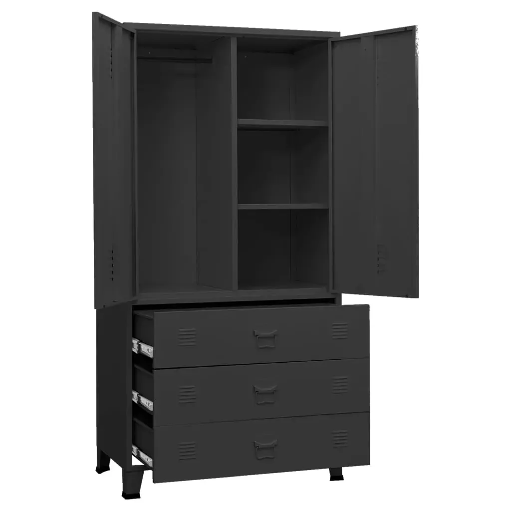 Industrial Wardrobe 90x50x180 cm Metal Price
