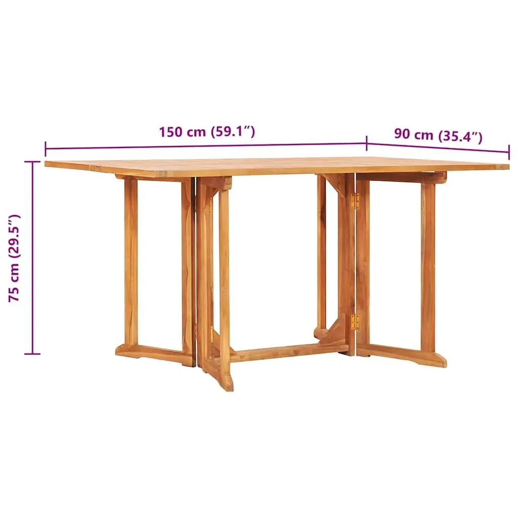 Folding Butterfly Garden Table Solid Teak Wood Price
