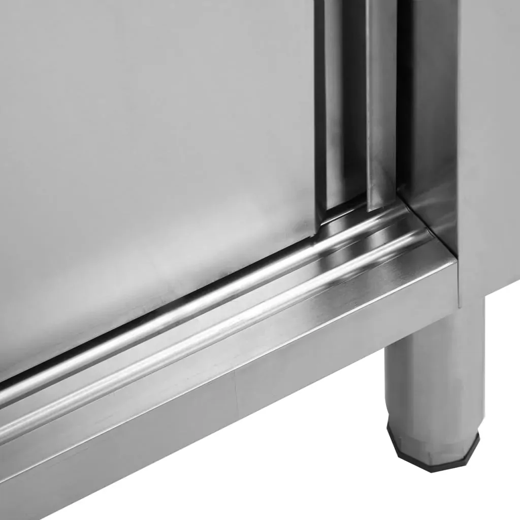 Work Table with Sliding Doors Stainless Steel Price