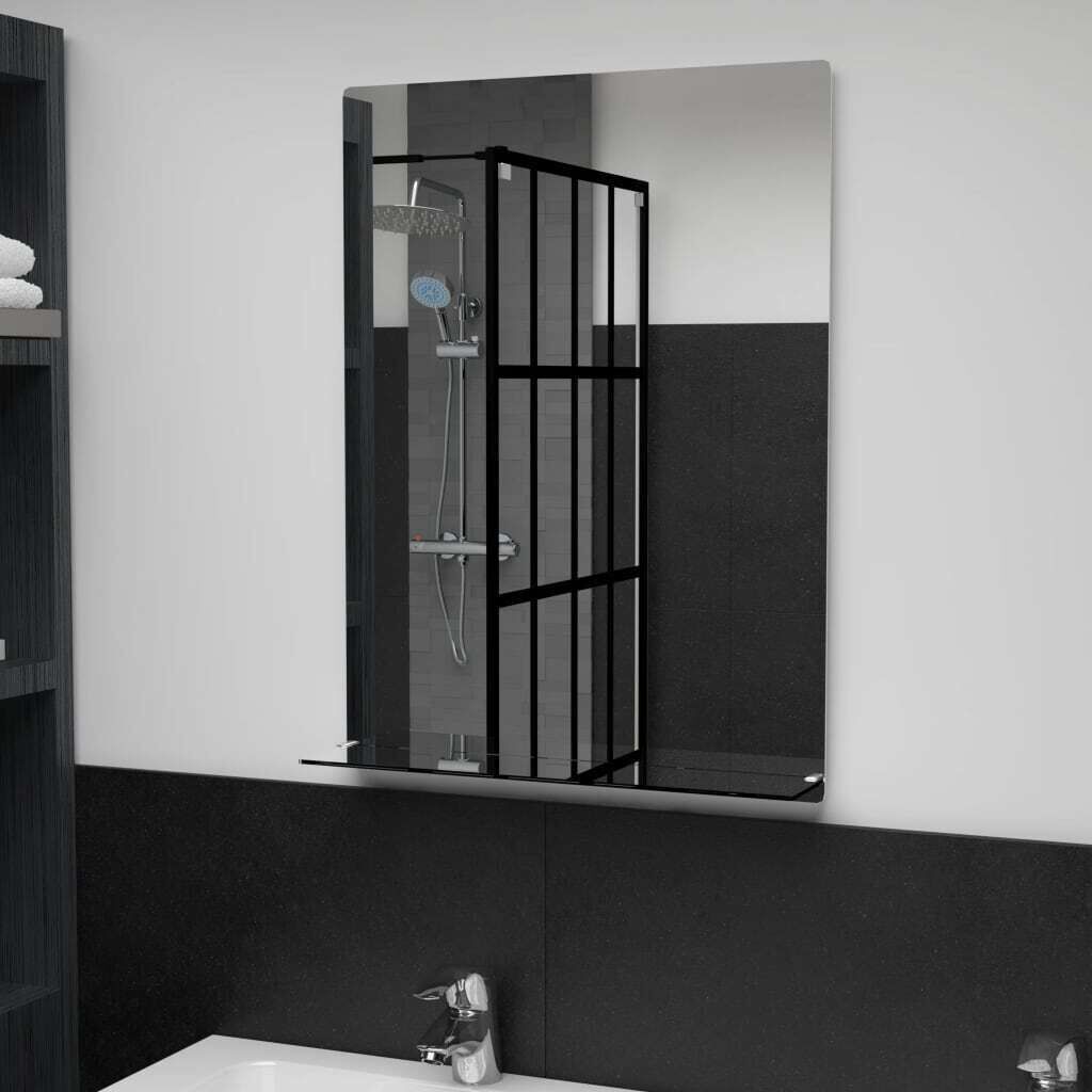 Wall Mirror with Shelf Tempered Glass Price