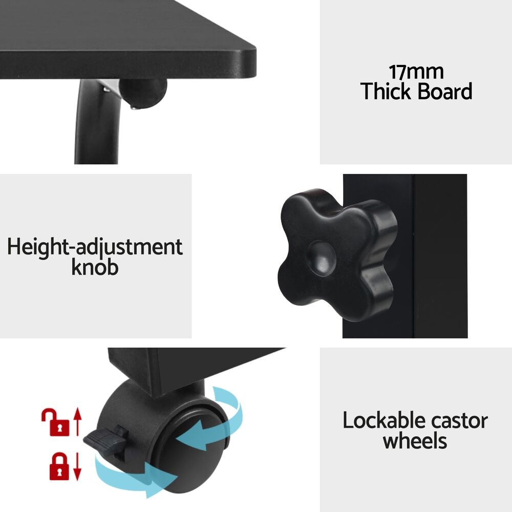Artiss Laptop Desk Table Adjustable 60CM Black Price