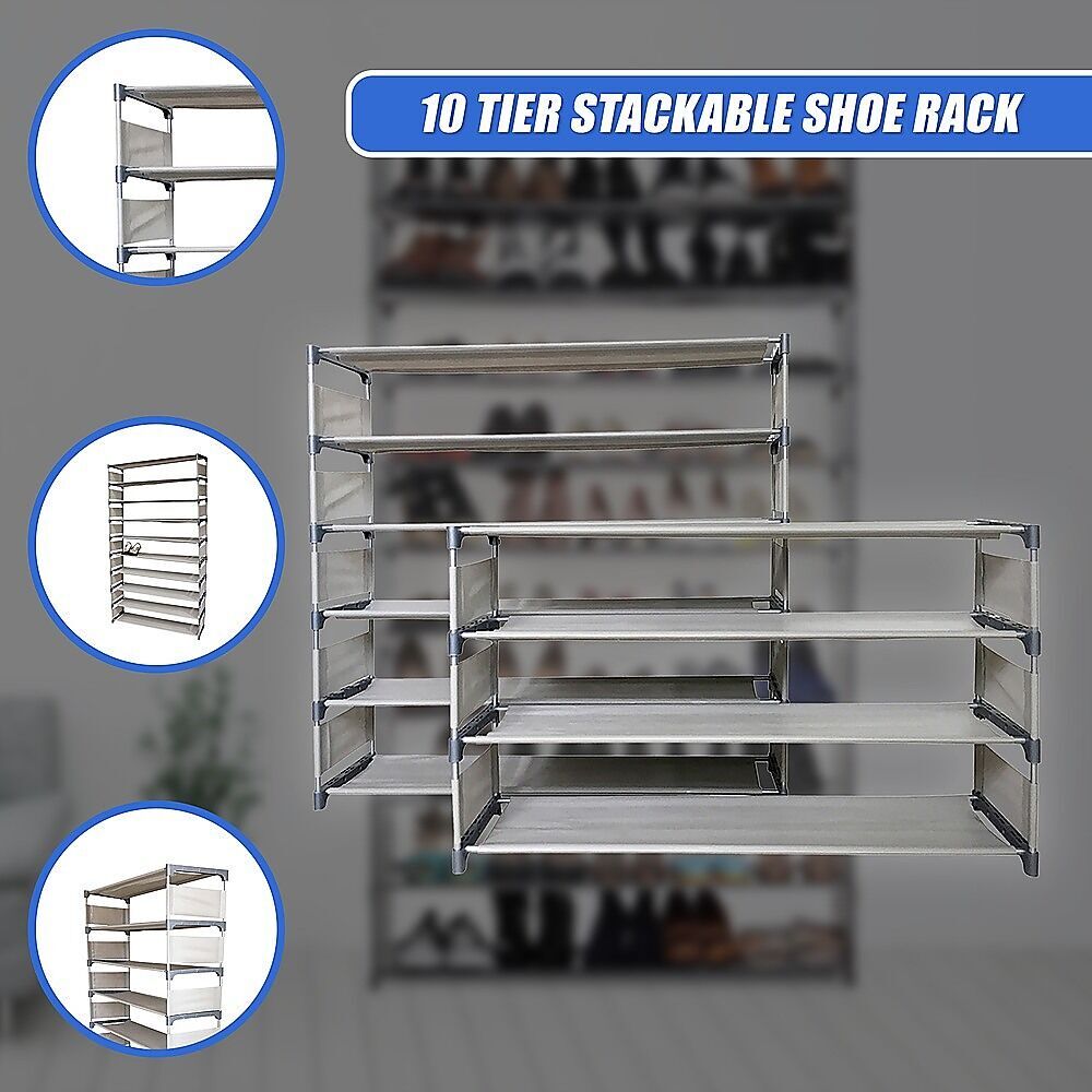 50 Pairs 10 Tiers Shoe Rack Price