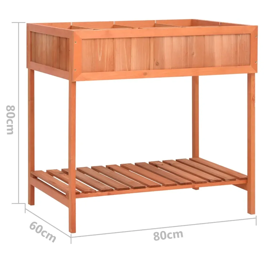 Herb Planter 80x60x80 cm Solid Firwood Price