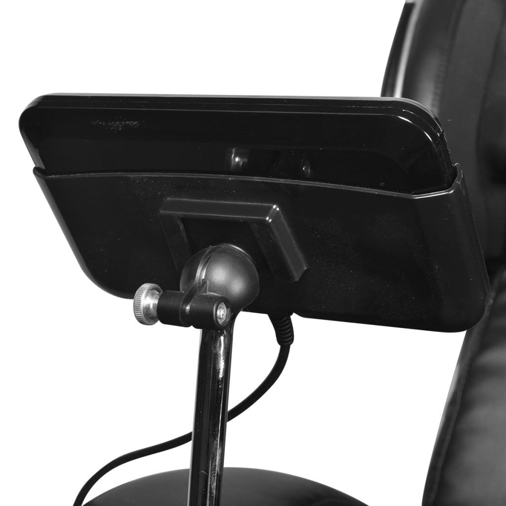 Massage Chair with Super Screen Black Faux Leather Price