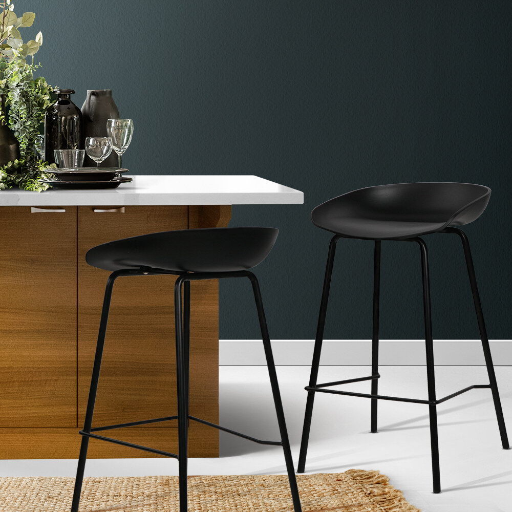 Artiss 2x Bar Stools Kitchen Counter Stools Metal Price