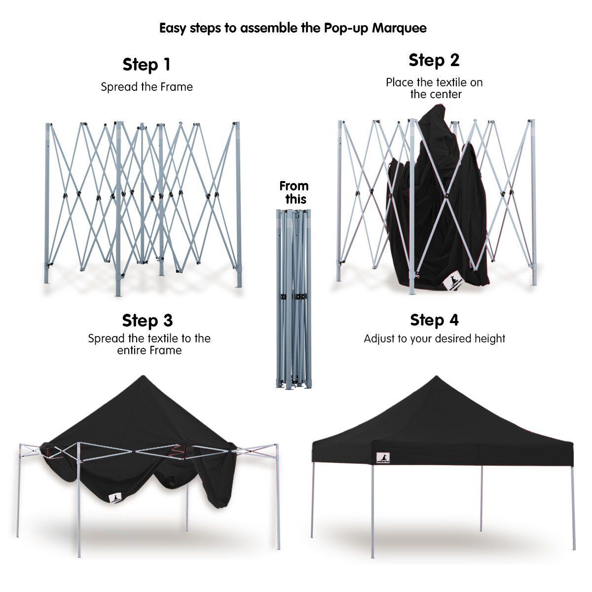 Gazebo Tent Marquee 3x3 PopUp Outdoor Wallaroo Price