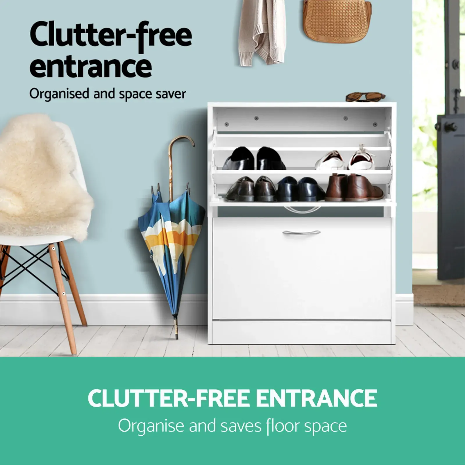 Door Shoe Cabinet - White Price