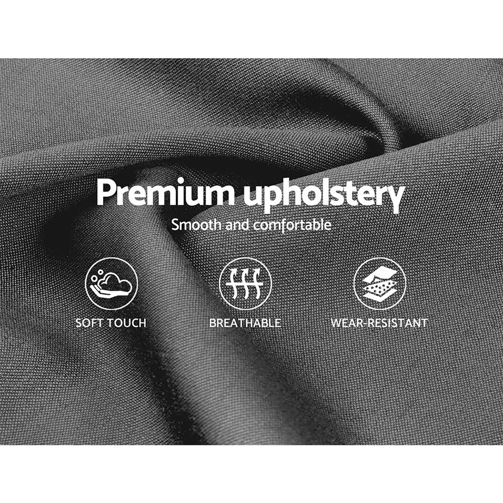 Wattle Bed Frame Fabric- Grey Price