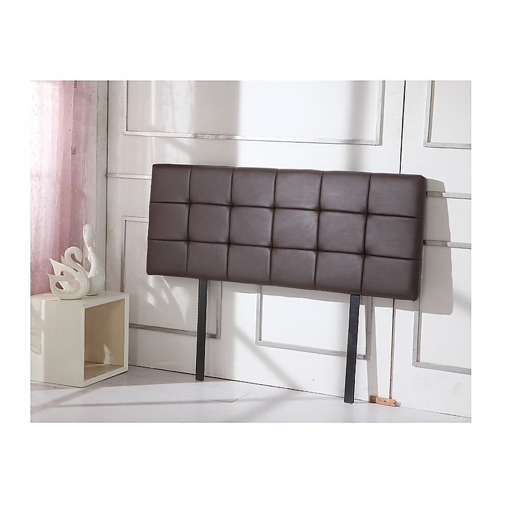 PU Leather Single Bed Deluxe Headboard Bedhead - Black Price