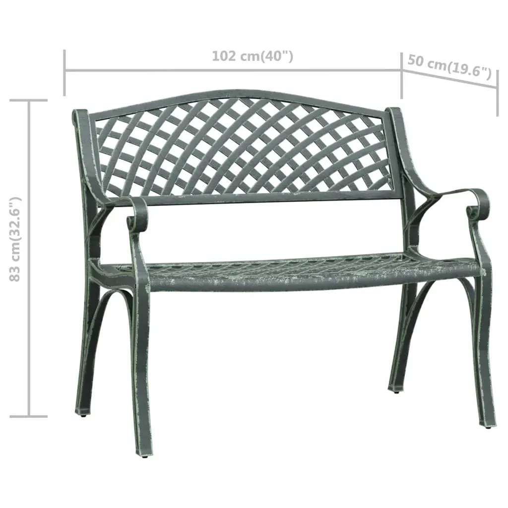 Garden Bench 102 cm Cast Aluminium Price