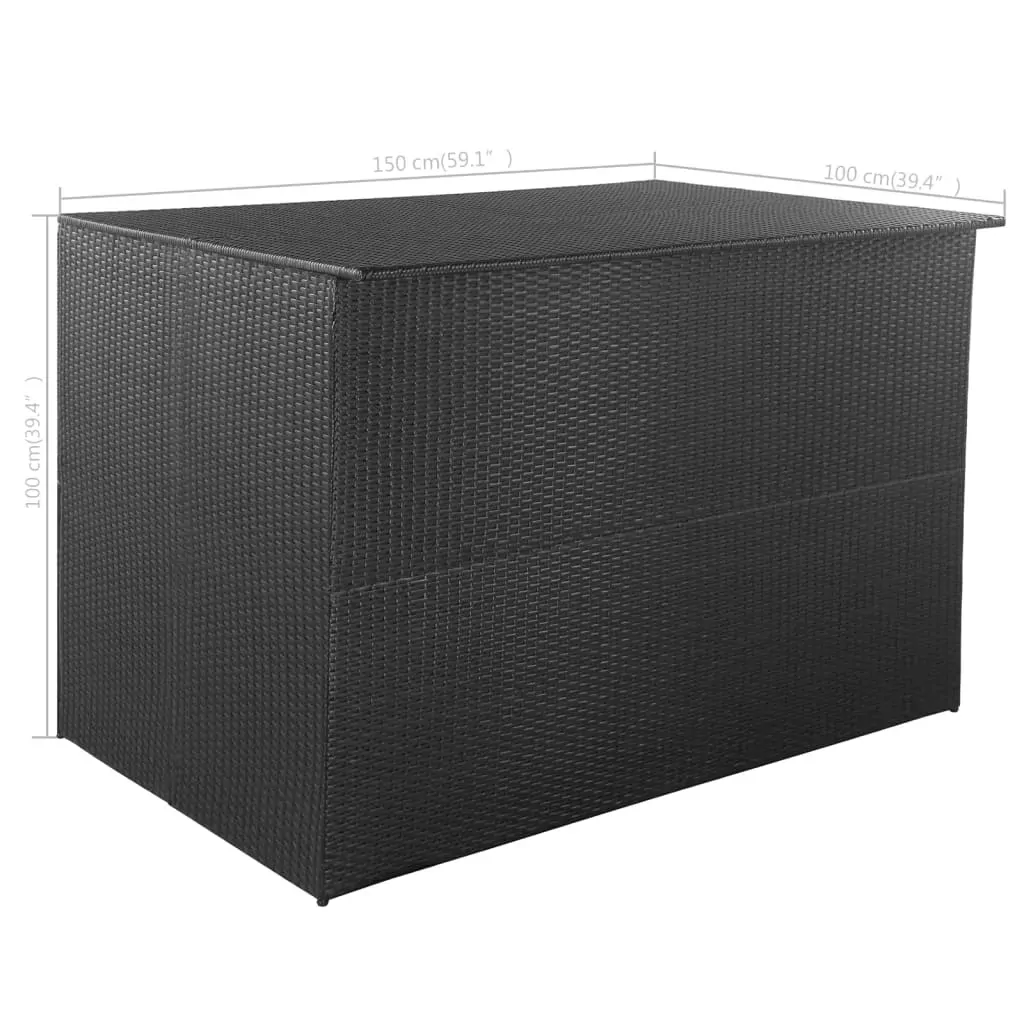 Garden Storage Box 150x100x100 cm Poly Rattan Price
