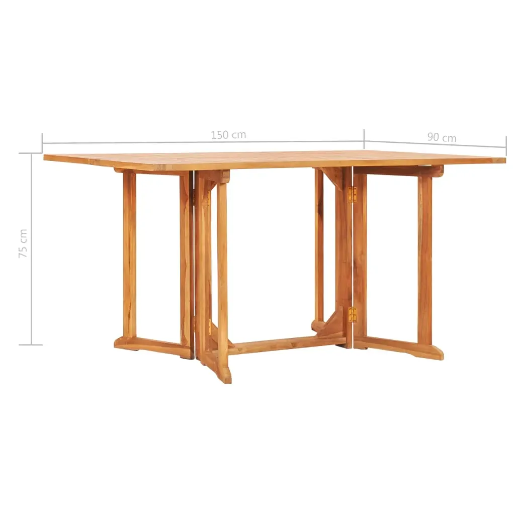 Folding Butterfly Garden Table Solid Teak Wood Price