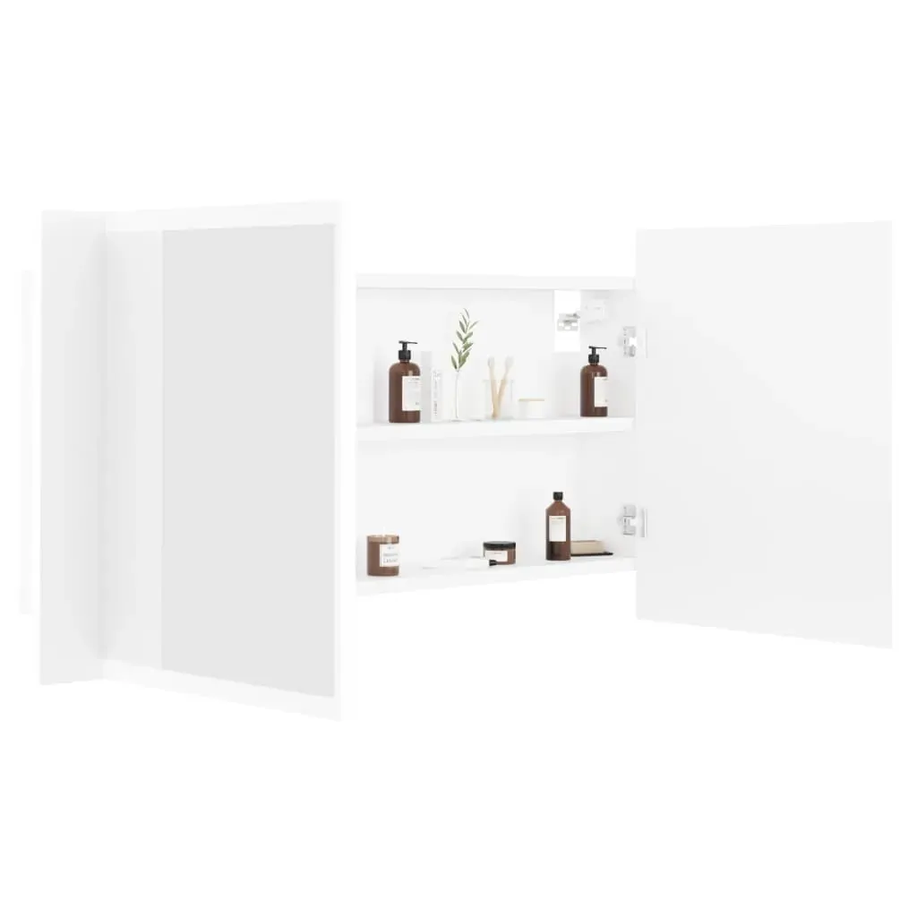 LED Bathroom Mirror Cabinet 90x12x45 cm Price