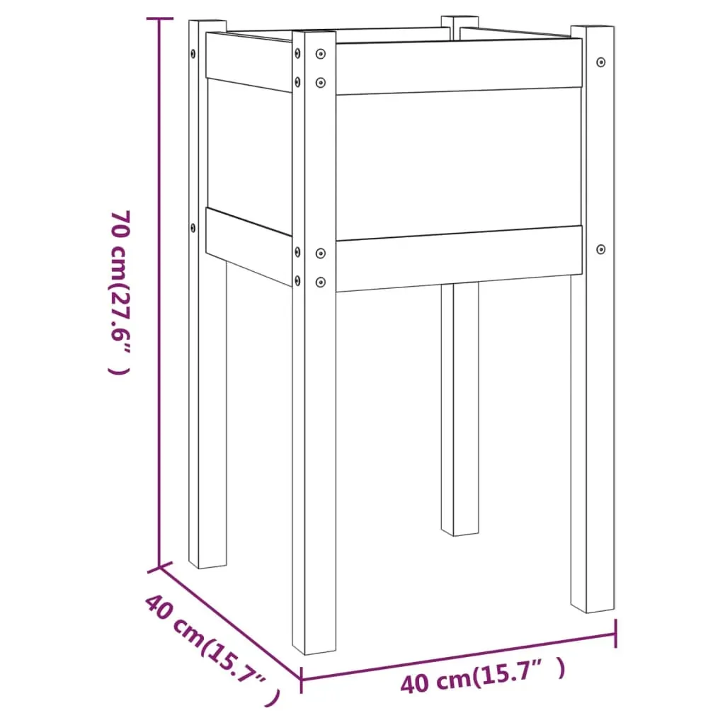 Garden Planter 50x50x70 cm Solid Pinewood Price
