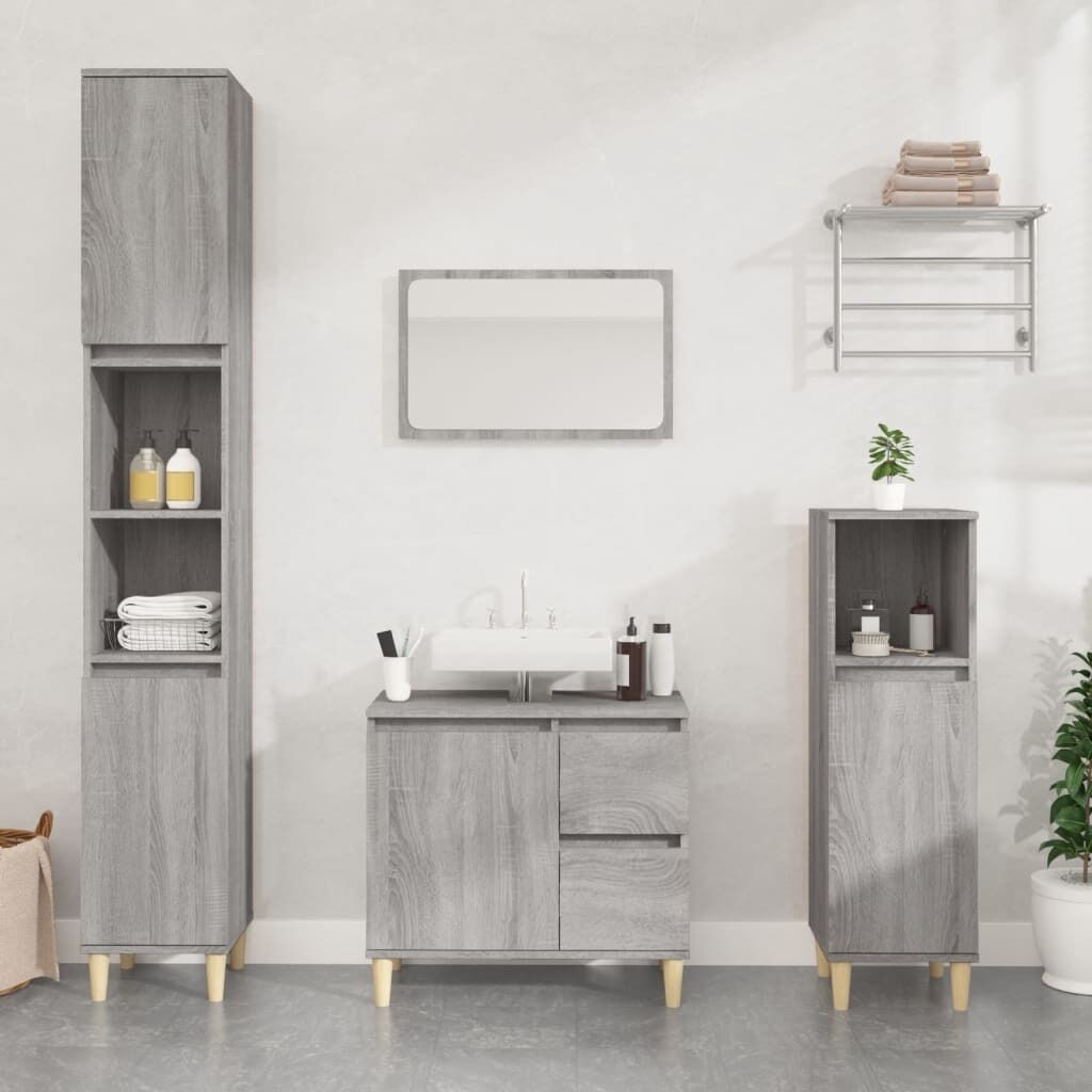 Bathroom Cabinet 30x30x190 cm Engineered Wood Price