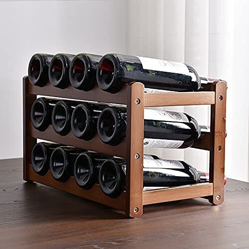3-layer Bamboo Wine Storage Rack (12 bottles) Price