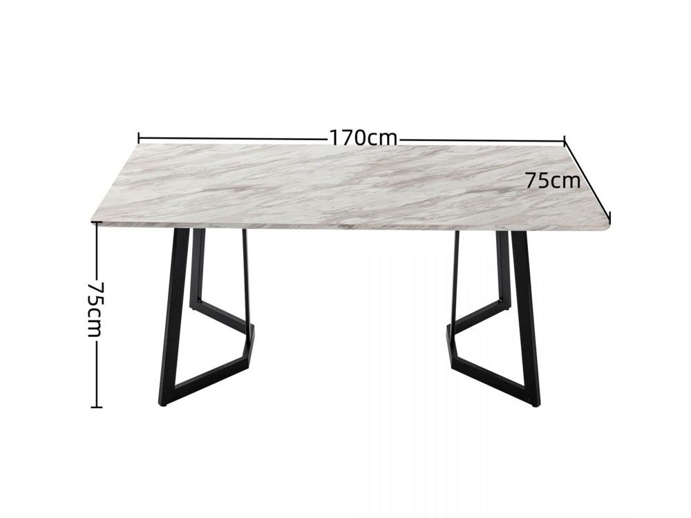 Rectangular Marble-Effect Table Price