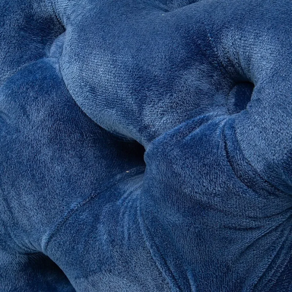 Elsa Navy Blue Velvet Ottoman-Rectangular Price