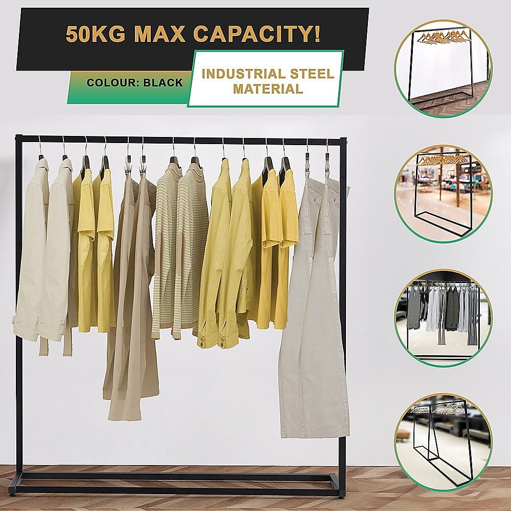 Commercial Clothing Garment Rack Retail Shop Black Price