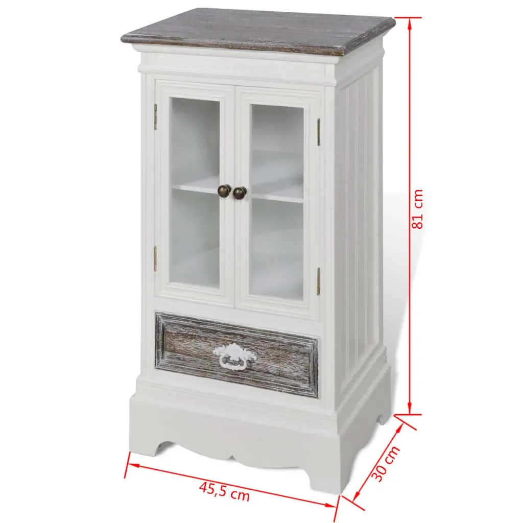 Cabinet 2 Doors 1 Drawer White Wood Price