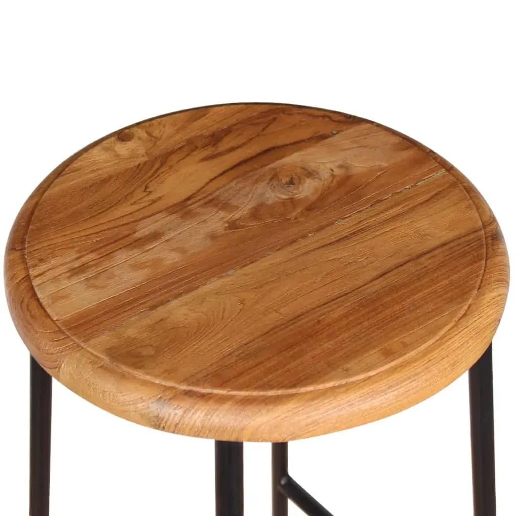 Bar Stools 2 pcs Solid Teak Wood Price