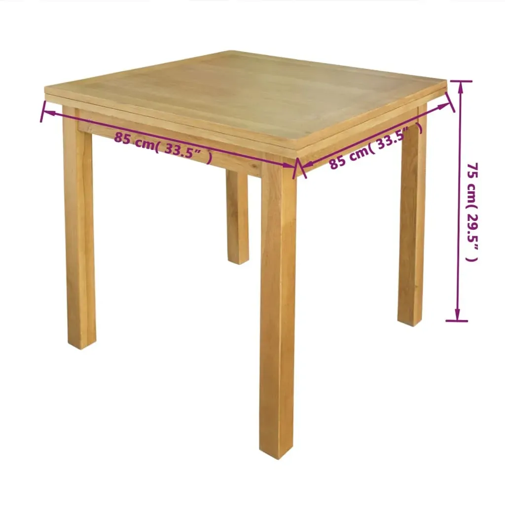 Extendable Table Oak 170x85x75 cm Price