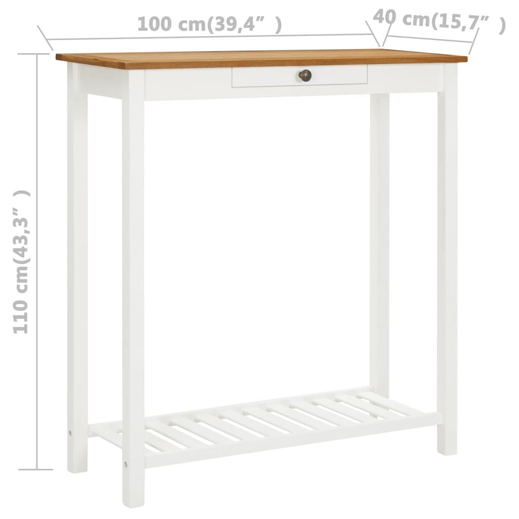 Bar table 100x40x110 cm Solid Oak Wood Price