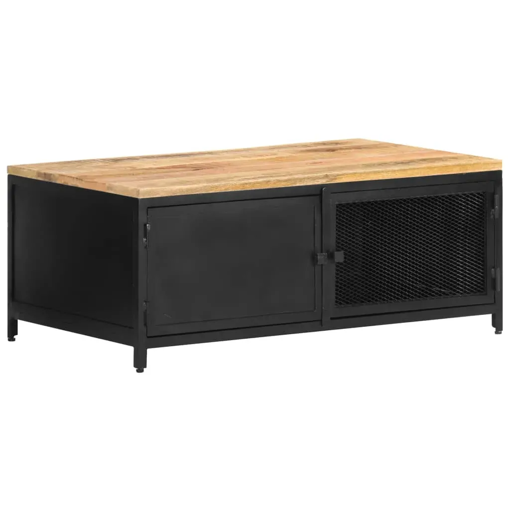 Coffee Table 90x50x37 cm Solid Rough Mango Wood Price