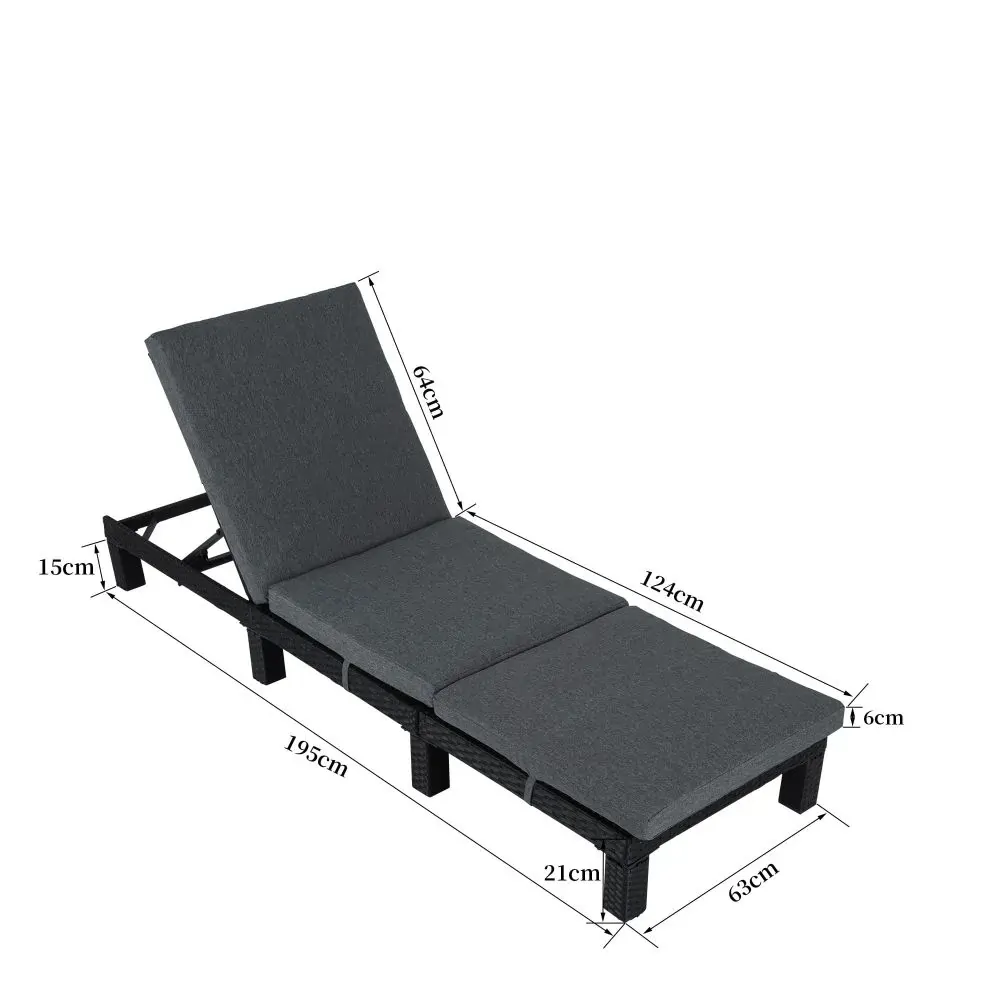 Rattan Sunbed with Adjustable Recline Price