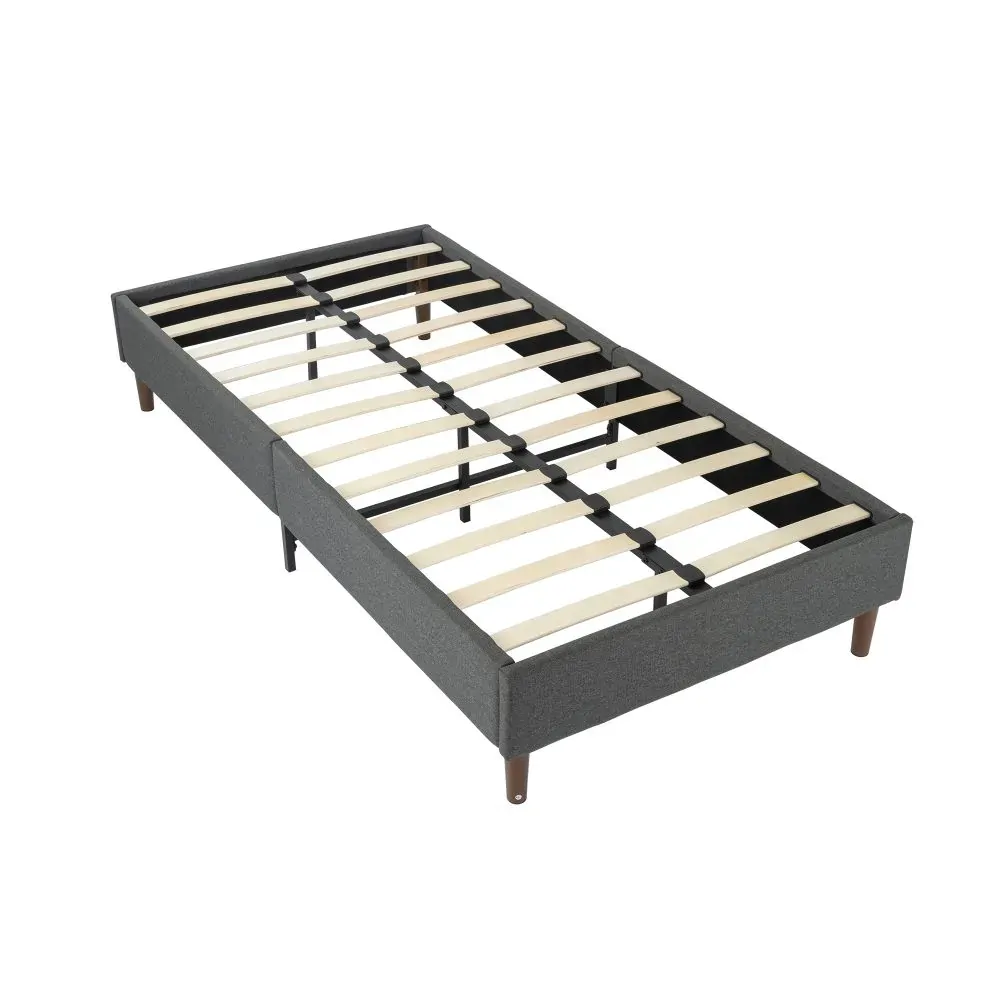 Bed Frame Mattress Foundation (Dark Grey) Price