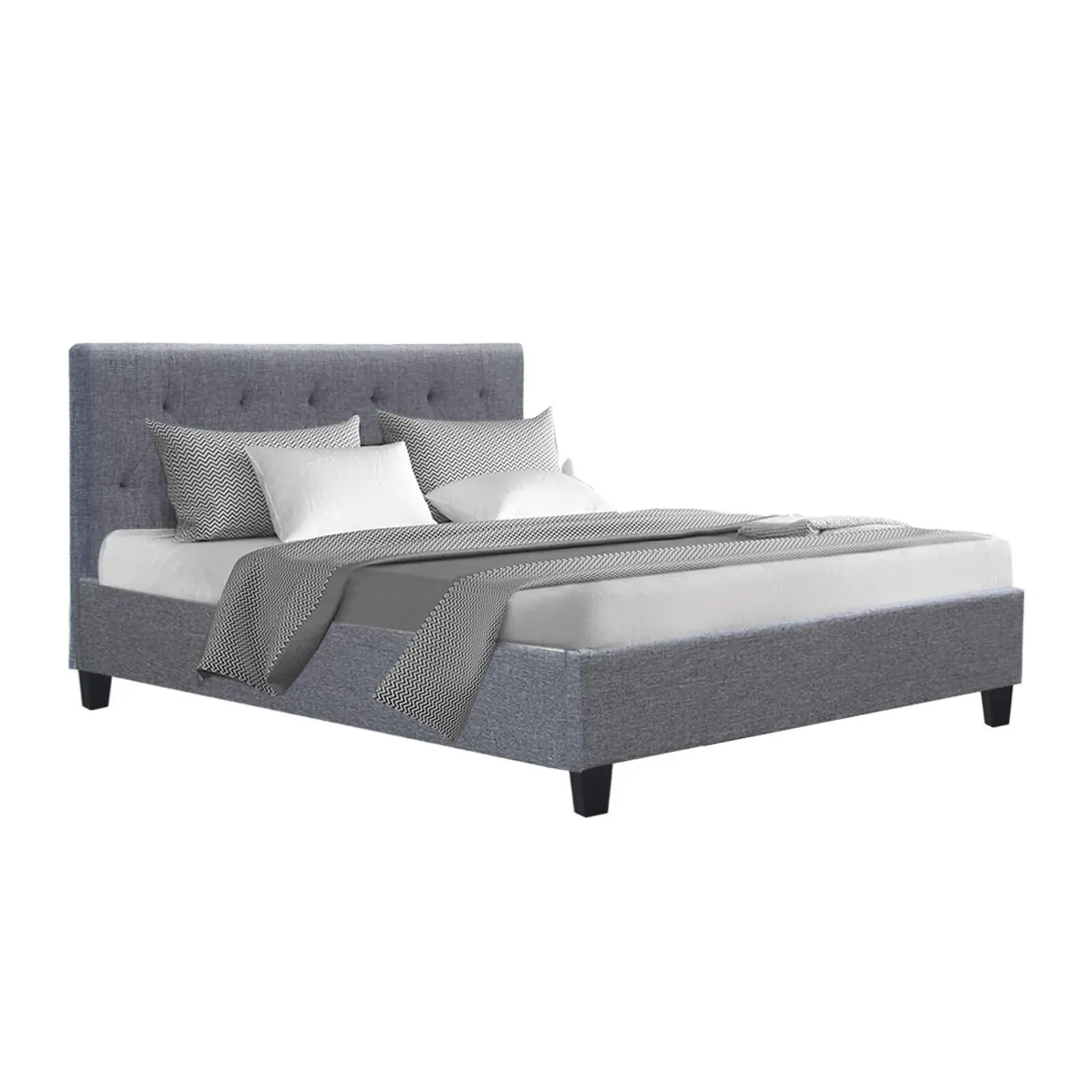 Wattle Bed Frame Fabric- Grey Price
