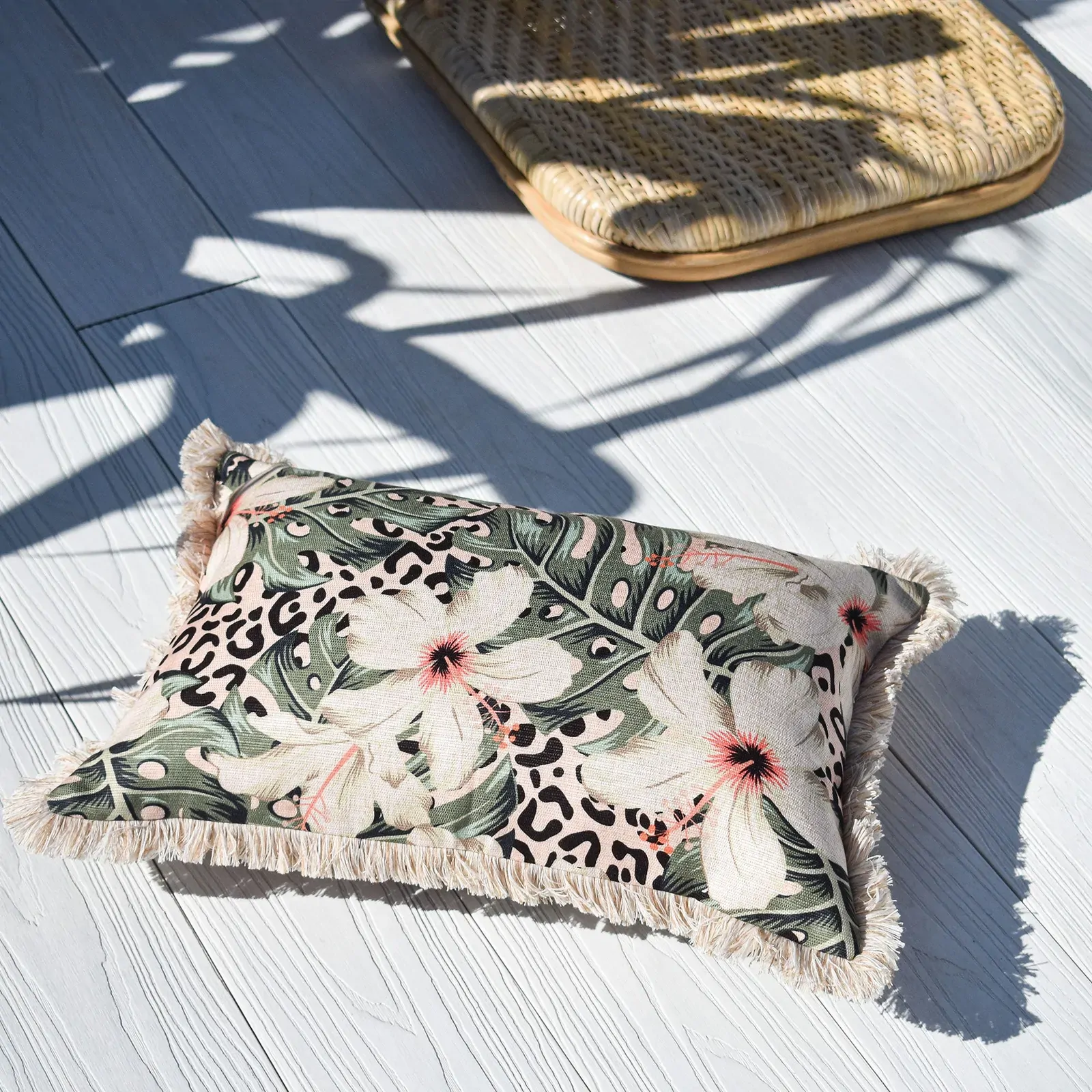 Cushion Cover-Coastal Fringe-Tropical Jungle Price