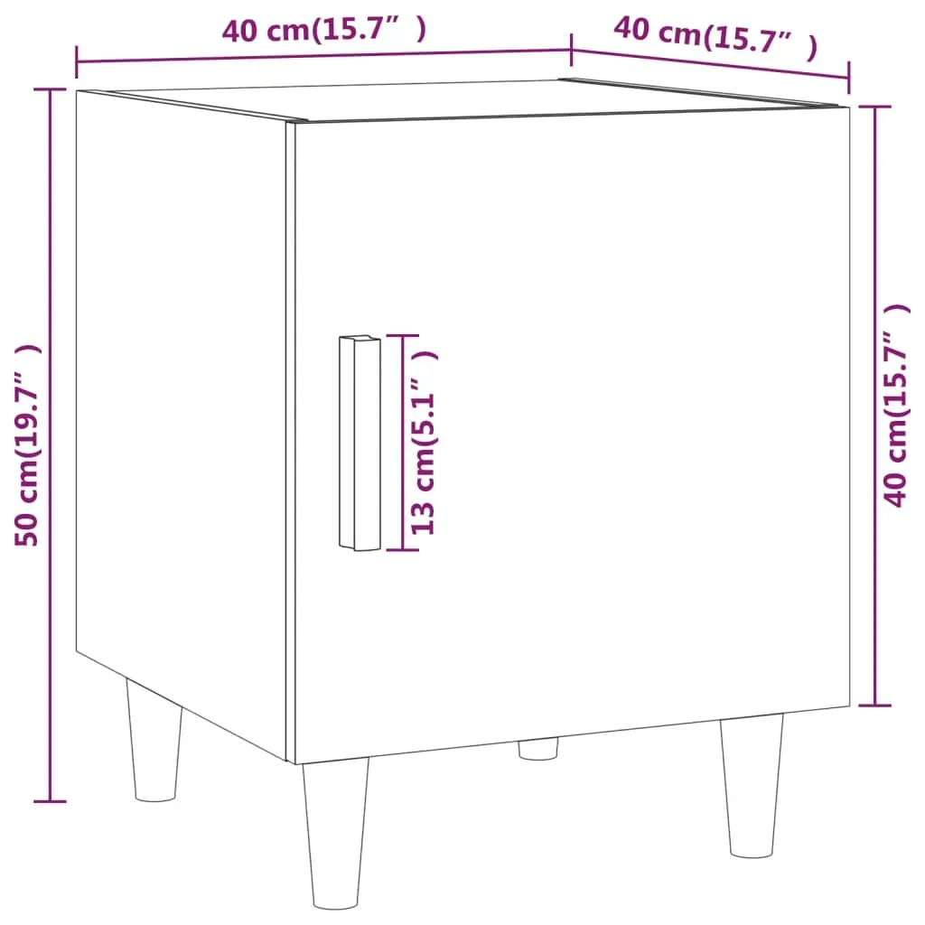Naranja Bedside Cabinet Engineered Wood Price