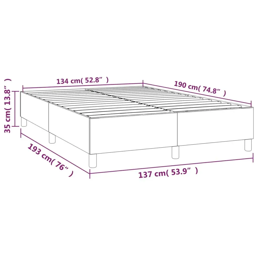 Box Spring Bed Frame Black Faux Leather Price