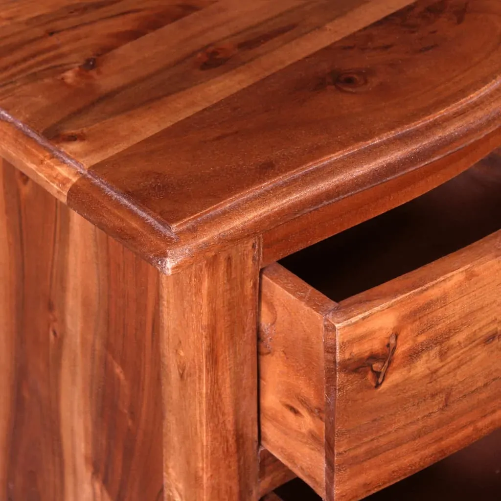 Neptune Nightstand with Drawers Solid Acacia Wood Price