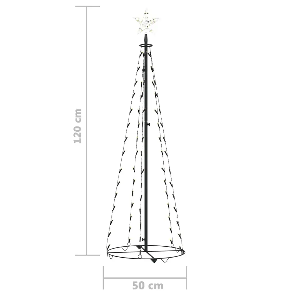 Christmas Cone Tree 70 Warm White LEDs Decoration Price
