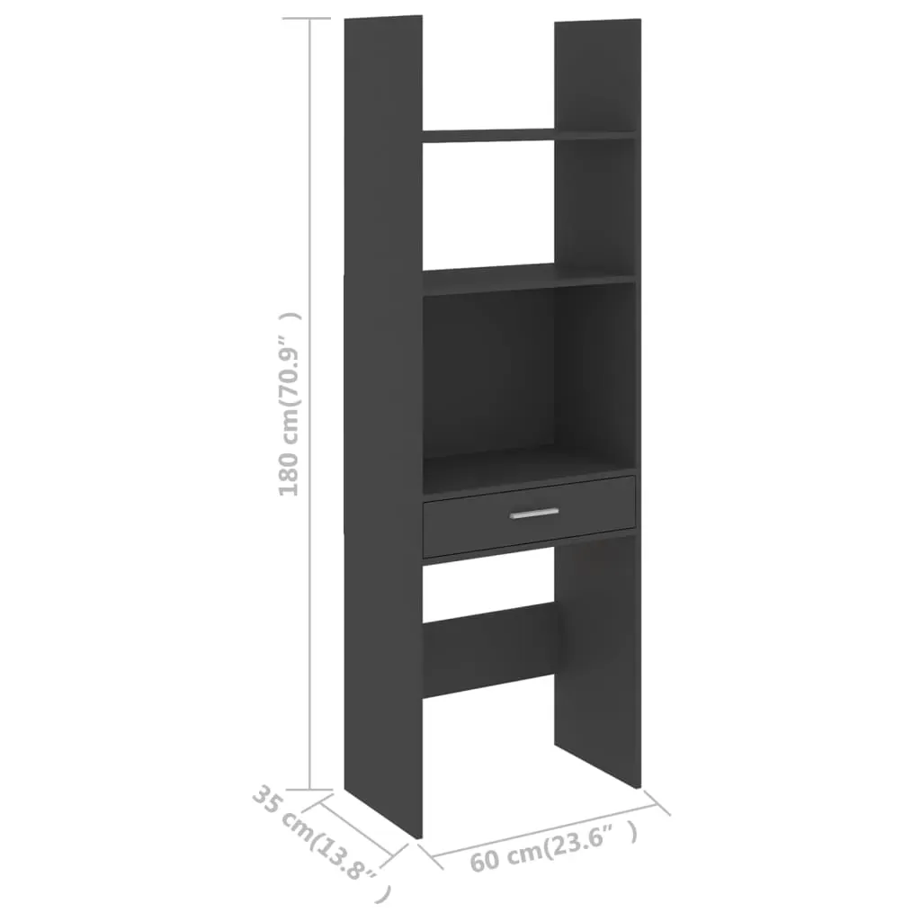 Book Cabinet 60x35x180 cm Engineered Wood Price