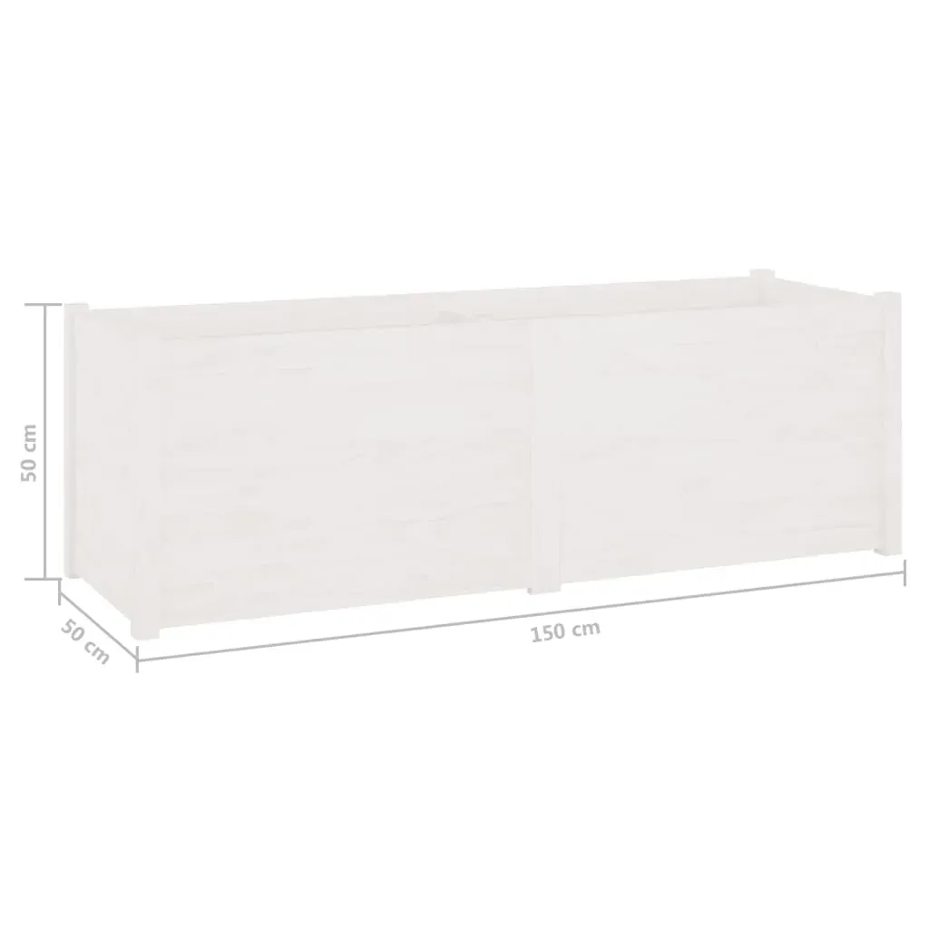 Garden Planter 150x50x50 cm Solid Pinewood Price
