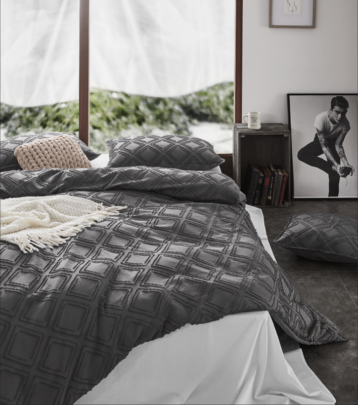 Tufted ultra soft microfiber quilt cover set-single beige Price