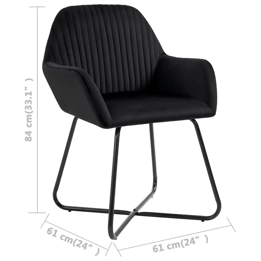 Dining Chairs Black Velvet Price