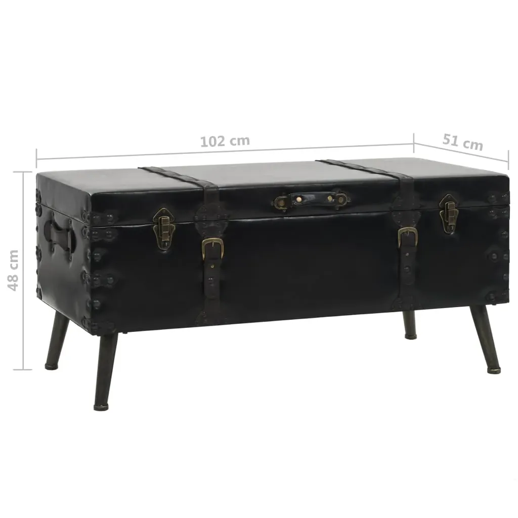 Coffee Table MDF and Steel 102x51x48 cm Price